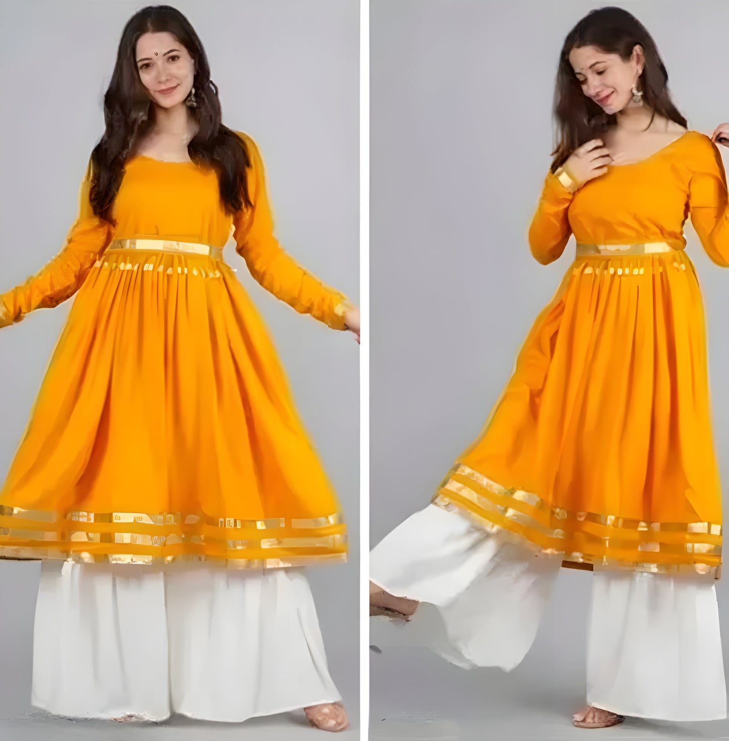 Women’s Ethnic Anarkali Kurti with Dupatta – Party & Festive Wear (Multiple Colors)